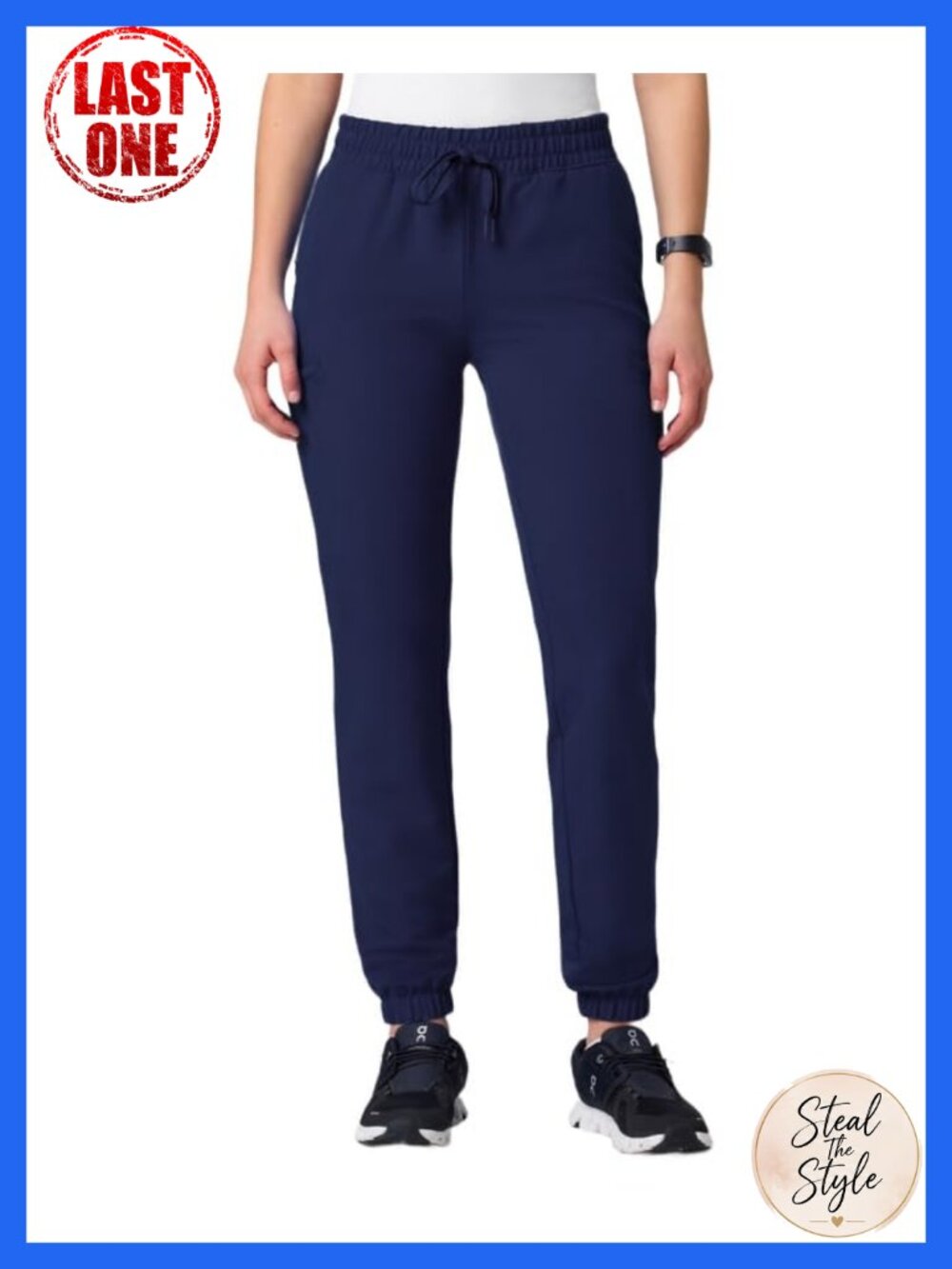 Skinny Jogger Scrub Pants with 7 Pockets & 4-Way Stretch for Nursing